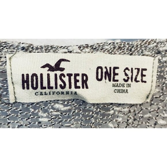 Hollister Sweater Womens One Size Brown Boho Aztec Tribal Cardigan Fringe Y2K - Picture 5 of 6